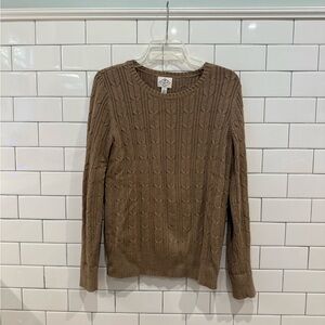 St. John's Bay Cable Knit Tan Sweater